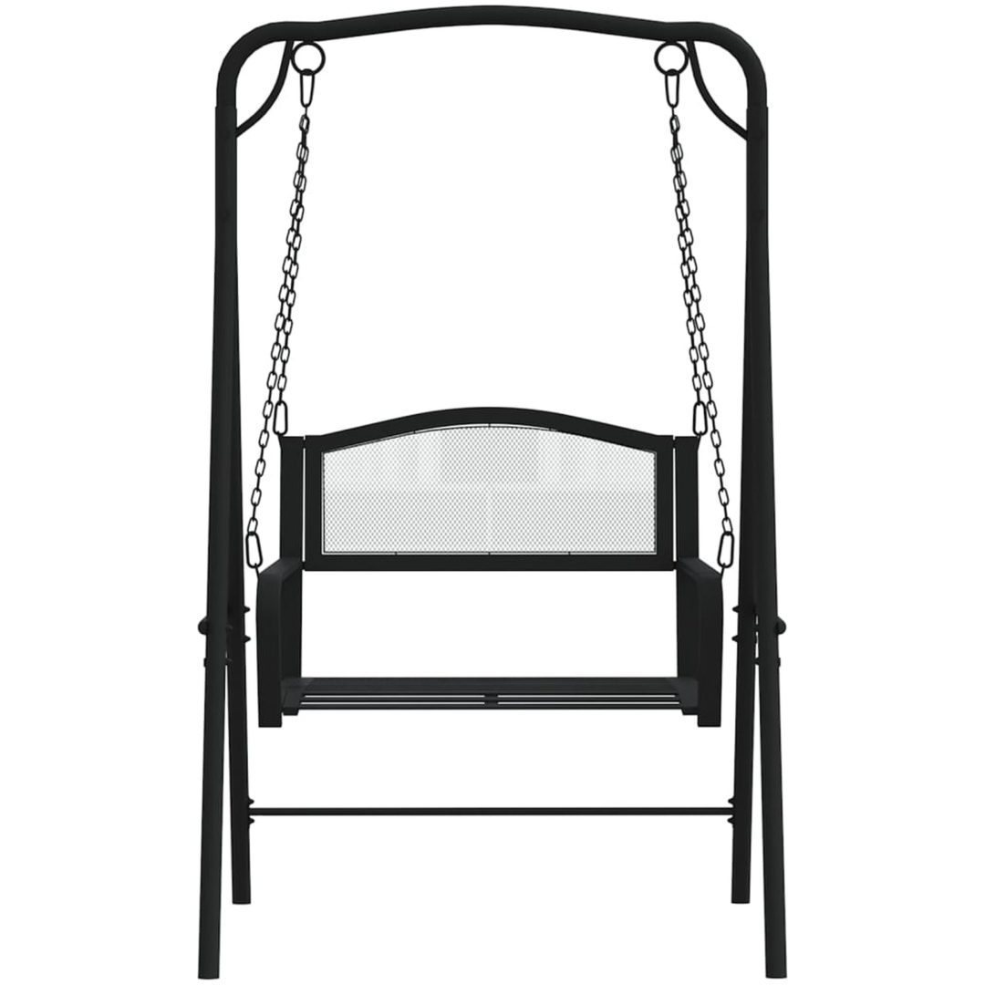 Hammock 124 cm svart stål vidaXL – bild 3