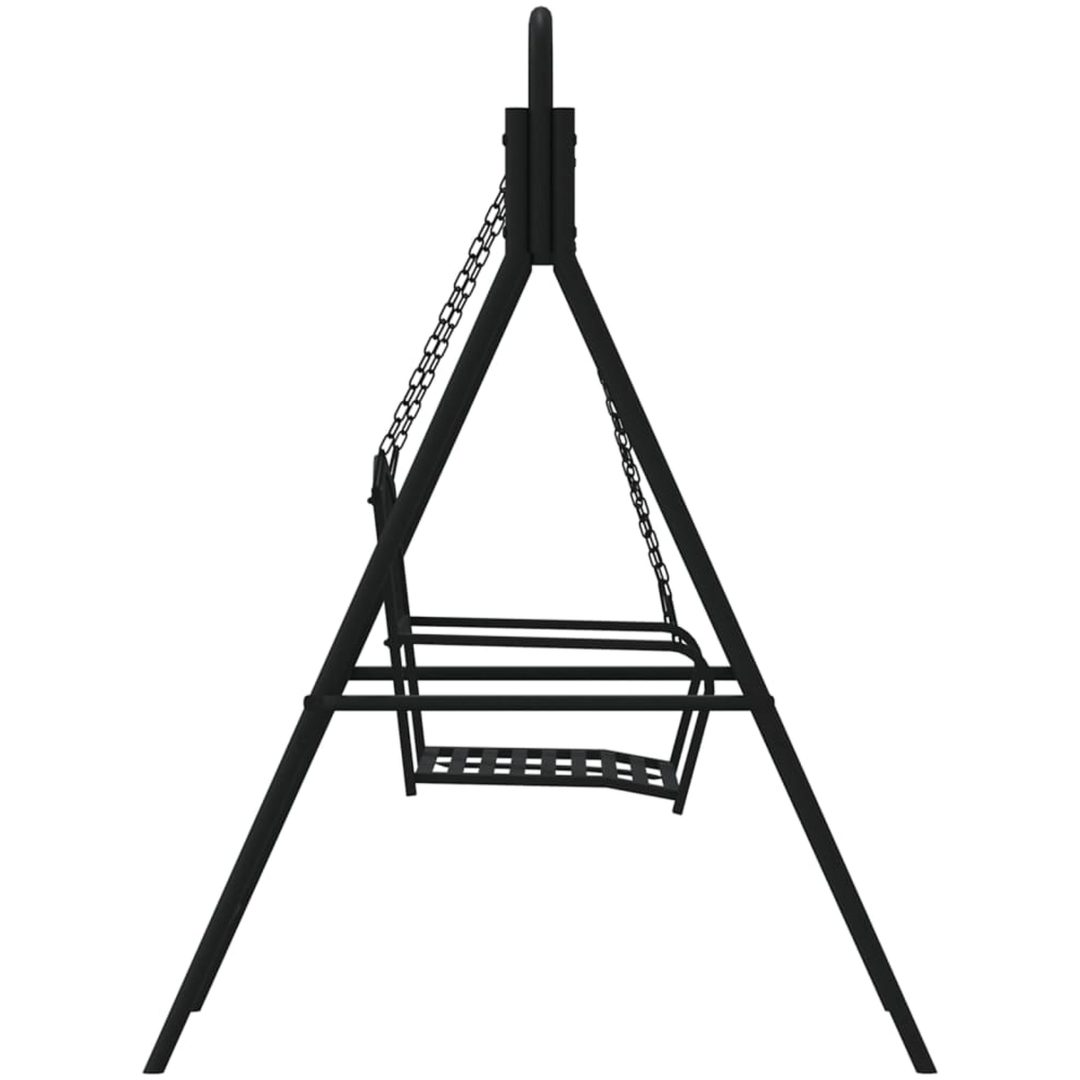 Hammock 124 cm svart stål vidaXL – bild 4