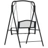 Hammock 124 cm svart stål vidaXL – miniatyr 5