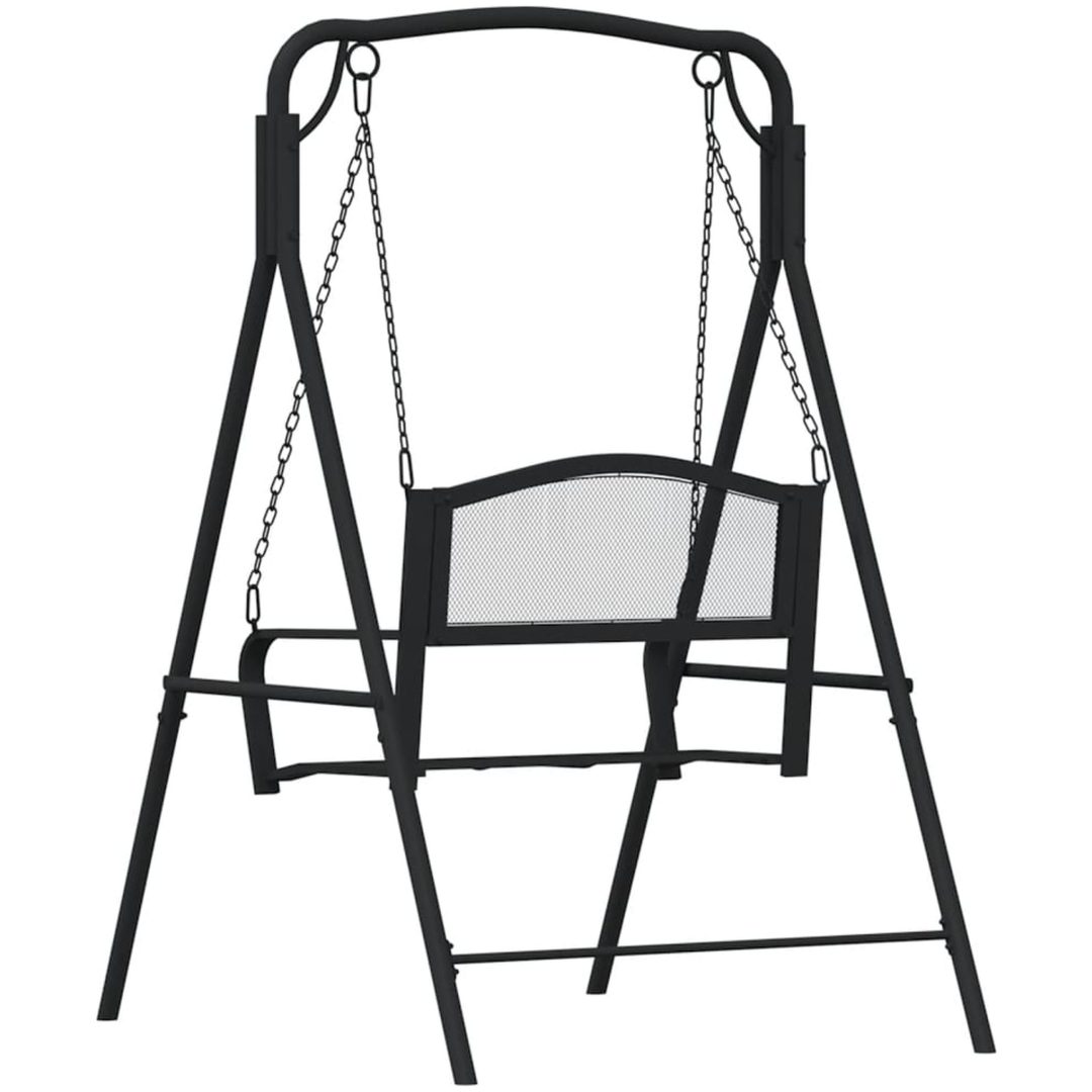 Hammock 124 cm svart stål vidaXL – bild 5
