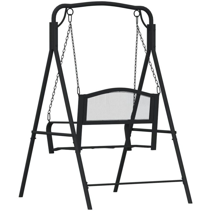 Hammock 124 cm svart stål vidaXL – bild 5