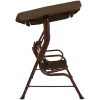 Hammock för barn brun 115x75x110 cm tyg vidaXL – miniatyr 3
