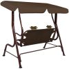 Hammock för barn brun 115x75x110 cm tyg vidaXL – miniatyr 4