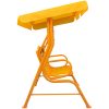 Hammock för barn gul 115x75x110 cm tyg vidaXL – miniatyr 3