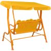 Hammock för barn gul 115x75x110 cm tyg vidaXL – miniatyr 4