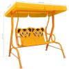 Hammock för barn gul 115x75x110 cm tyg vidaXL – miniatyr 7