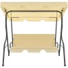 Hammock gräddvit vidaXL 170 x 110 x 153 cm – miniatyr 2