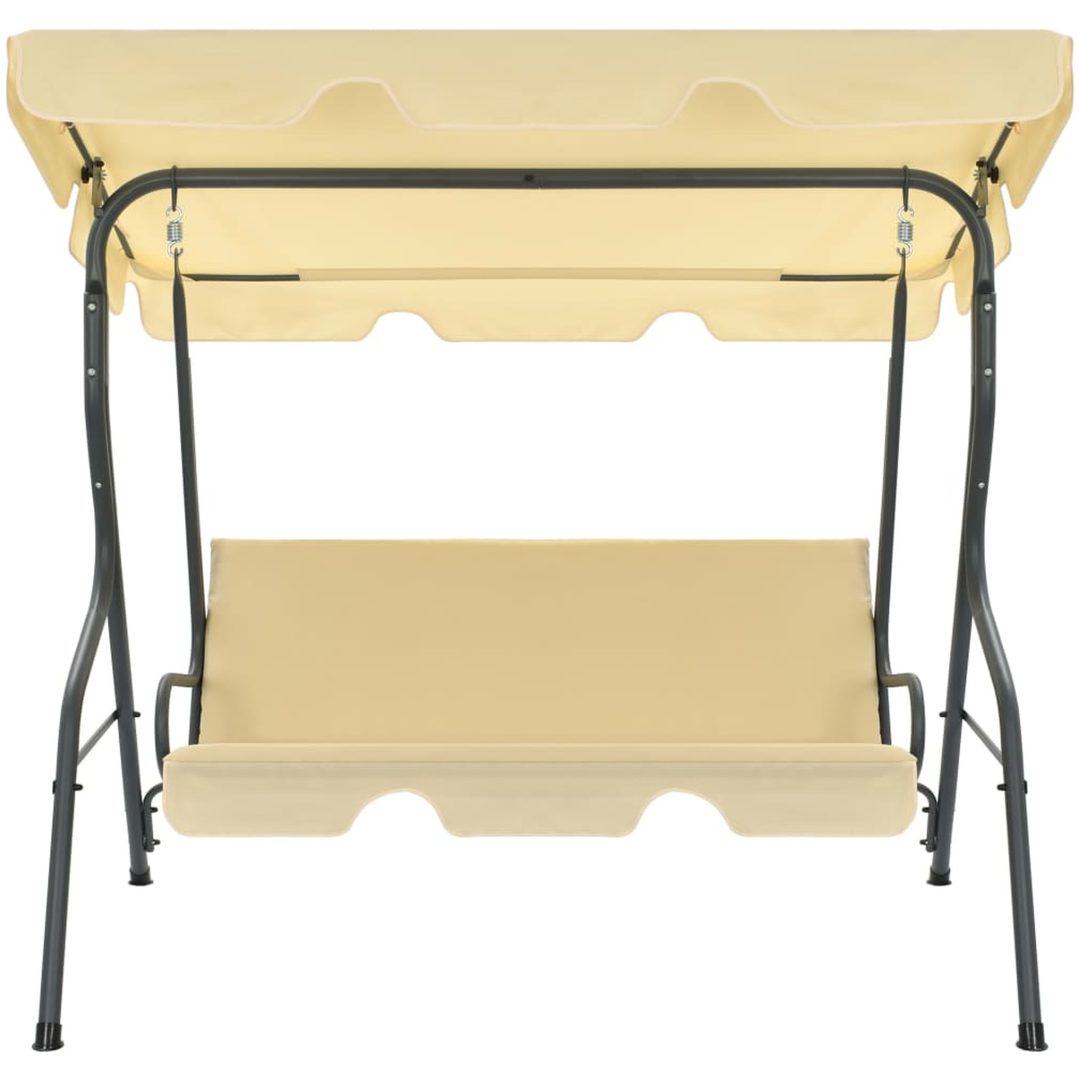 Hammock gräddvit vidaXL 170 x 110 x 153 cm – bild 2