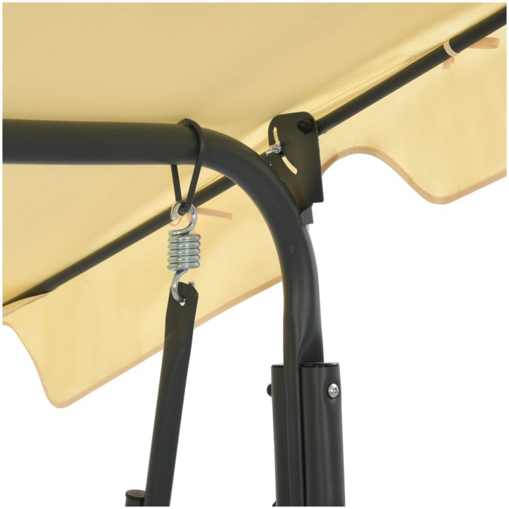 Hammock gräddvit vidaXL 170 x 110 x 153 cm – bild 5