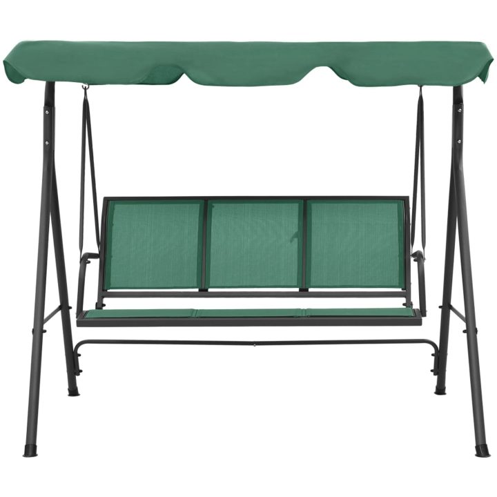 Hammock grön 170 cm textilen & stål vidaXL – bild 2