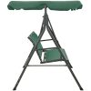 Hammock grön 170 cm textilen & stål vidaXL – miniatyr 3