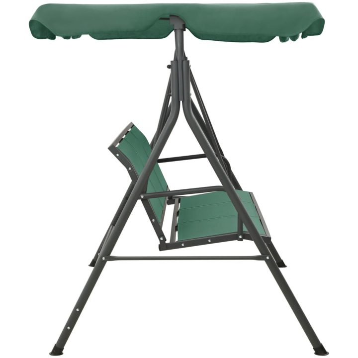 Hammock grön 170 cm textilen & stål vidaXL – bild 3