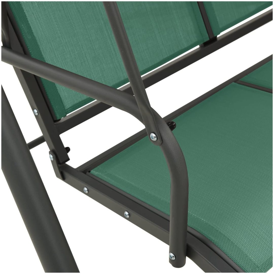 Hammock grön 170 cm textilen & stål vidaXL – bild 6