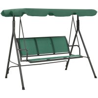 Hammock grön 170 cm textilen & stål vidaXL