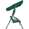 Hammock grön 170x110x153 cm tyg vidaXL – miniatyr 3