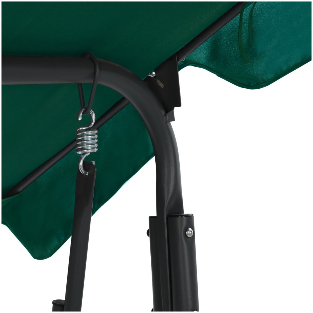 Hammock grön 170x110x153 cm tyg vidaXL – bild 4