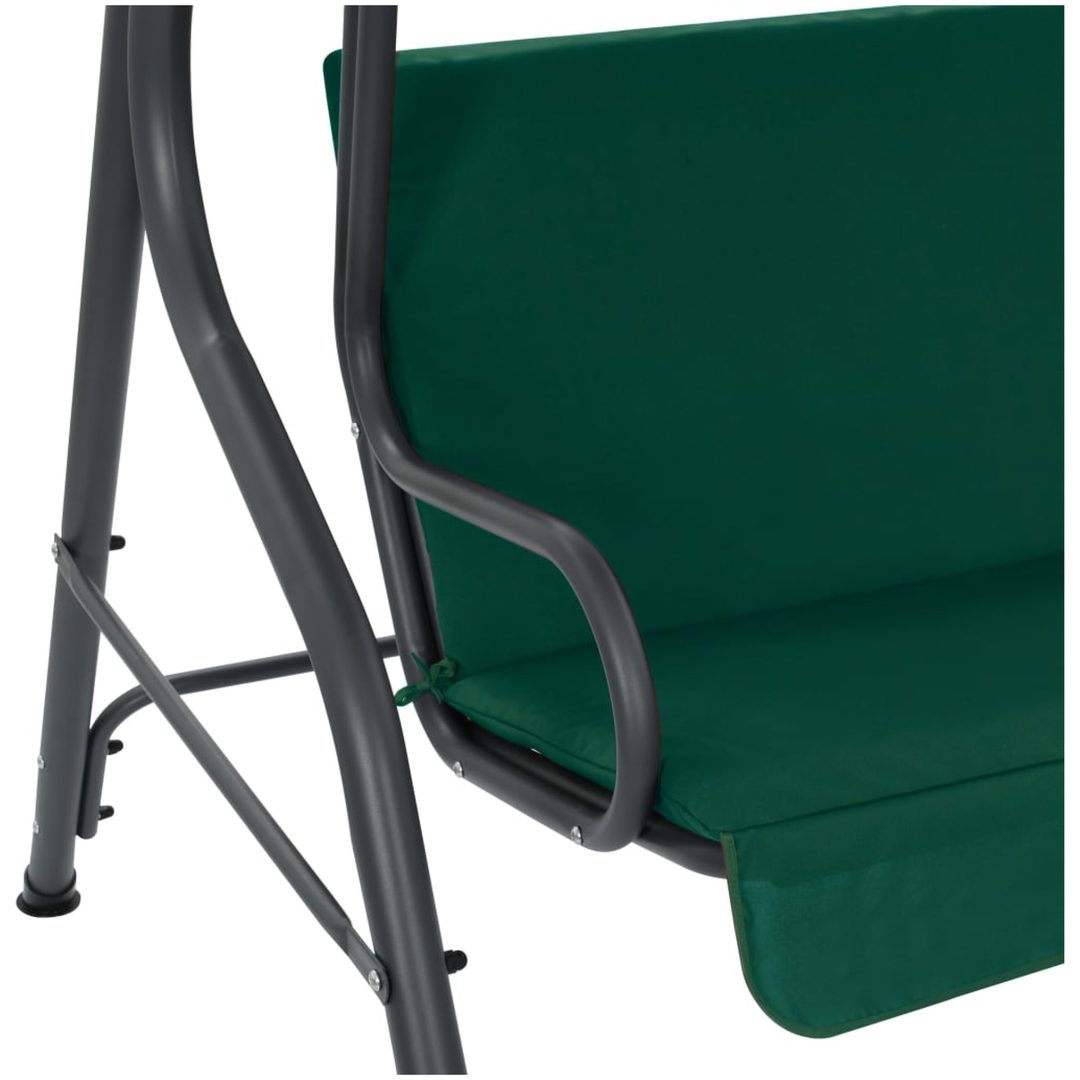 Hammock grön 170x110x153 cm tyg vidaXL – bild 5