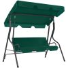 Hammock grön 170x110x153 cm tyg vidaXL – miniatyr 1