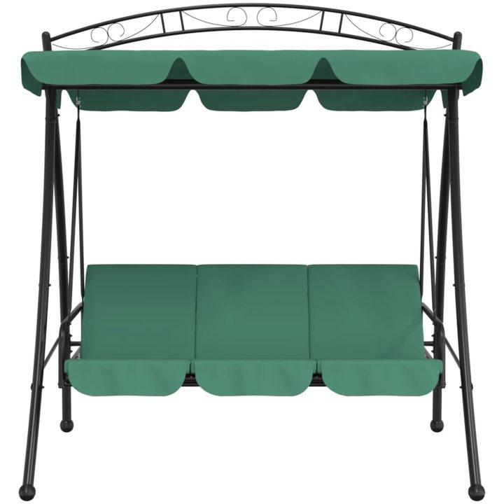 Hammock grön 198 cm tyg och stål vidaXL – bild 3