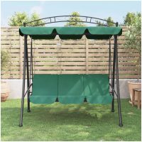 Hammock grön 198 cm tyg och stål vidaXL