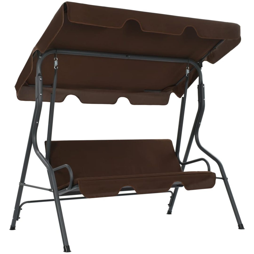 Hammock kaffebrun vidaXL 170 x 110 x 153 cm – bild 2