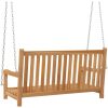 Hammock massiv teak vidaXL 114 x 60 x 64 cm – miniatyr 4