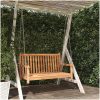 Hammock massiv teak vidaXL 114 x 60 x 64 cm – miniatyr 1