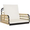 Hammock med dynor konstrotting och stål vidaXL 63 x 58 x 39 cm – miniatyr 2