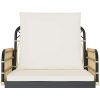 Hammock med dynor konstrotting och stål vidaXL 63 x 58 x 39 cm – miniatyr 4