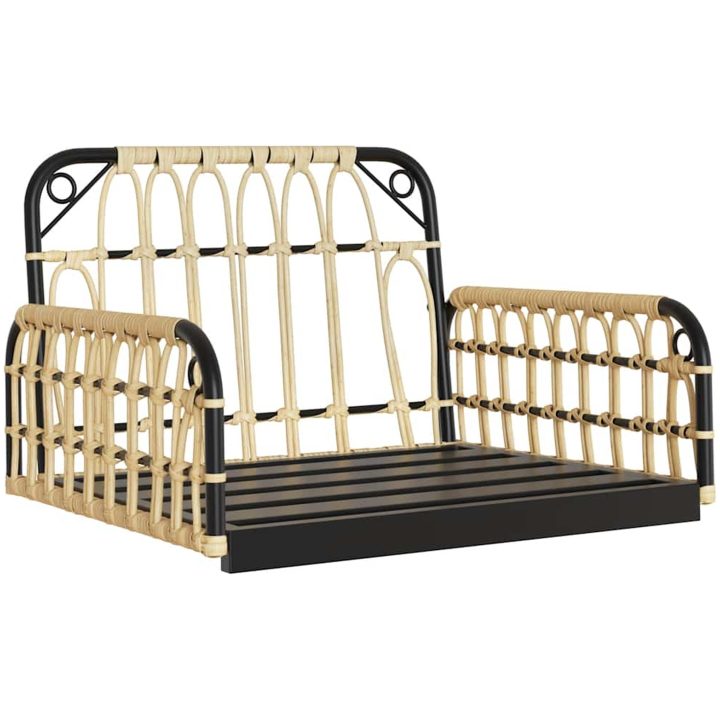 Hammock med dynor konstrotting och stål vidaXL 63 x 58 x 39 cm – bild 5
