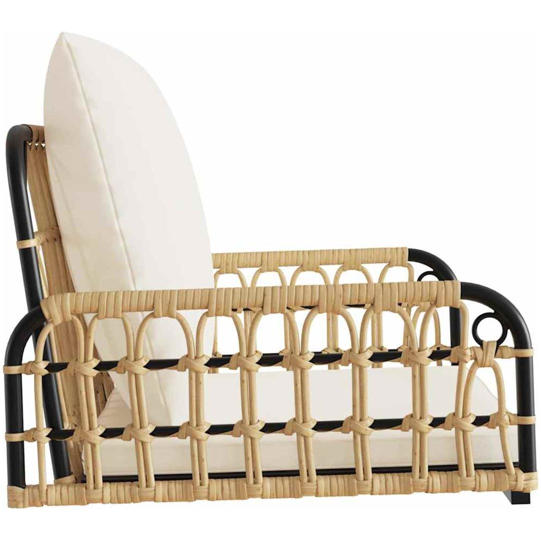 Hammock med dynor konstrotting och stål vidaXL 63 x 58 x 39 cm – bild 6