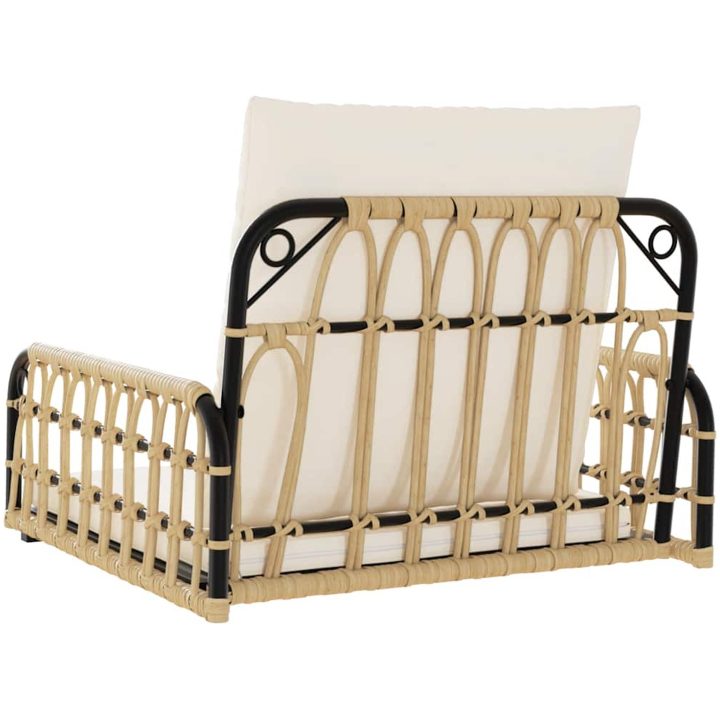 Hammock med dynor konstrotting och stål vidaXL 63 x 58 x 39 cm – bild 7