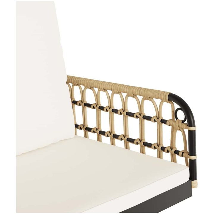 Hammock med dynor konstrotting och stål vidaXL 63 x 58 x 39 cm – bild 8