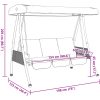 Hammock med justerbart tak brun stål vidaXL – miniatyr 12