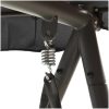 Hammock med tak antracit 198x120x205 cm stål vidaXL – miniatyr 5