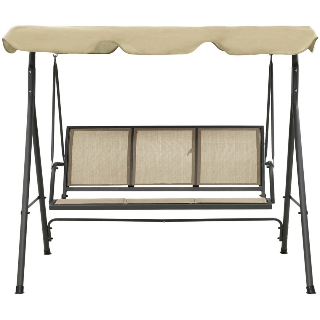 Hammock med tak antracit och beige vidaXL – bild 2