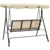 Hammock med tak antracit och beige vidaXL – miniatyr 4