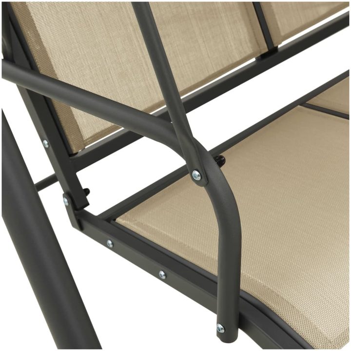 Hammock med tak antracit och beige vidaXL – bild 6