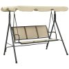Hammock med tak antracit och beige vidaXL – miniatyr 1