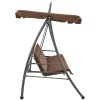 Hammock med tak kaffebrun vidaXL – miniatyr 3
