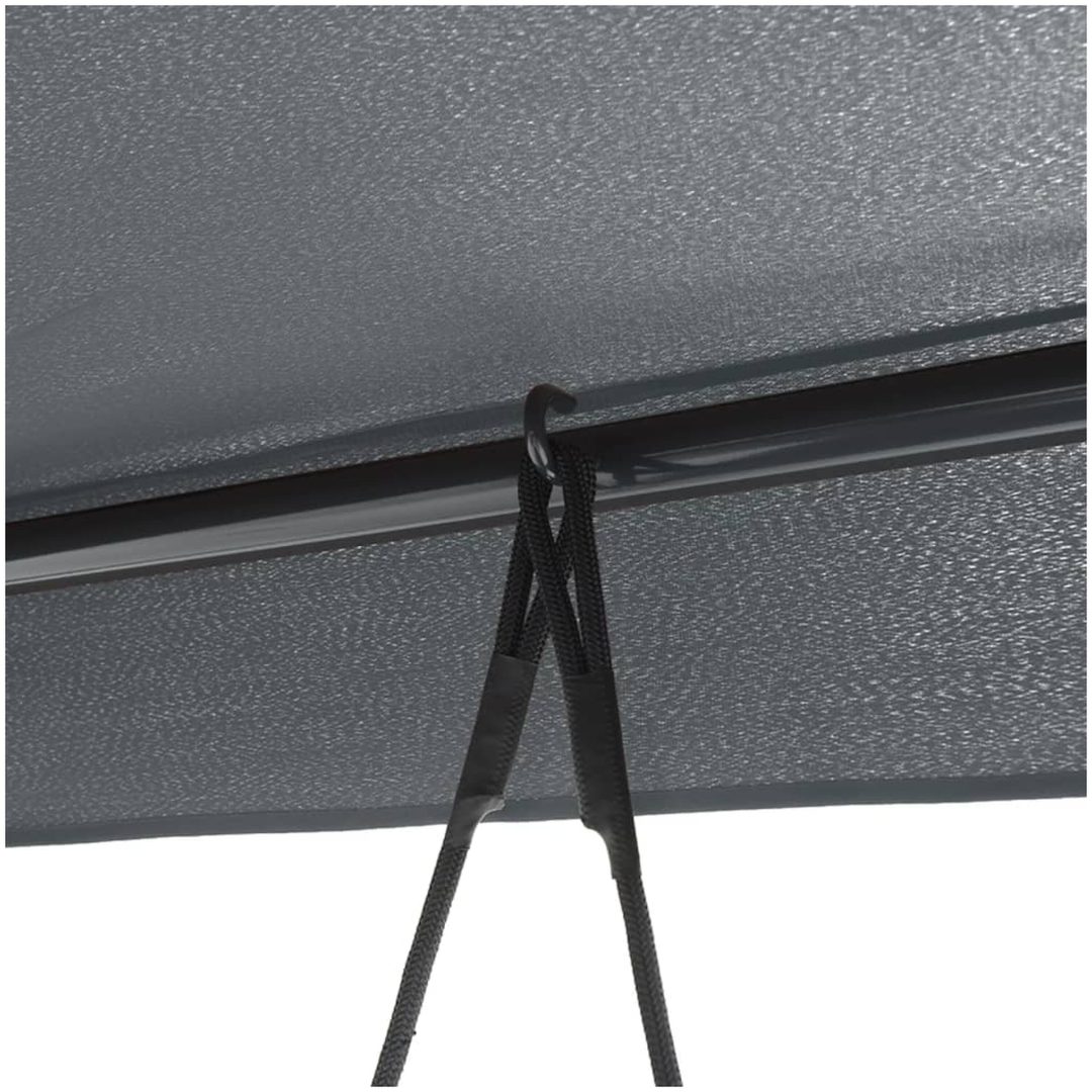 Hammock med tak mörkgrå stål vidaXL – bild 8