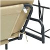 Hammock med tak sandvit stål vidaXL – miniatyr 9