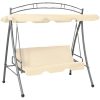 Hammock med tak sandvit vidaXL – miniatyr 1