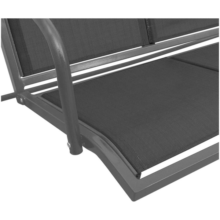 Hammock med tak svart vidaXL – bild 5