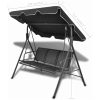 Hammock med tak svart vidaXL – miniatyr 6