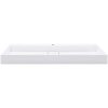 Handfat 120x46x11 cm mineralgjuten vit vidaXL 120 x 46 x 11 cm (1 hål) – miniatyr 3