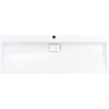 Handfat 120x46x11 cm mineralgjuten vit vidaXL 120 x 46 x 11 cm (1 hål) – miniatyr 4