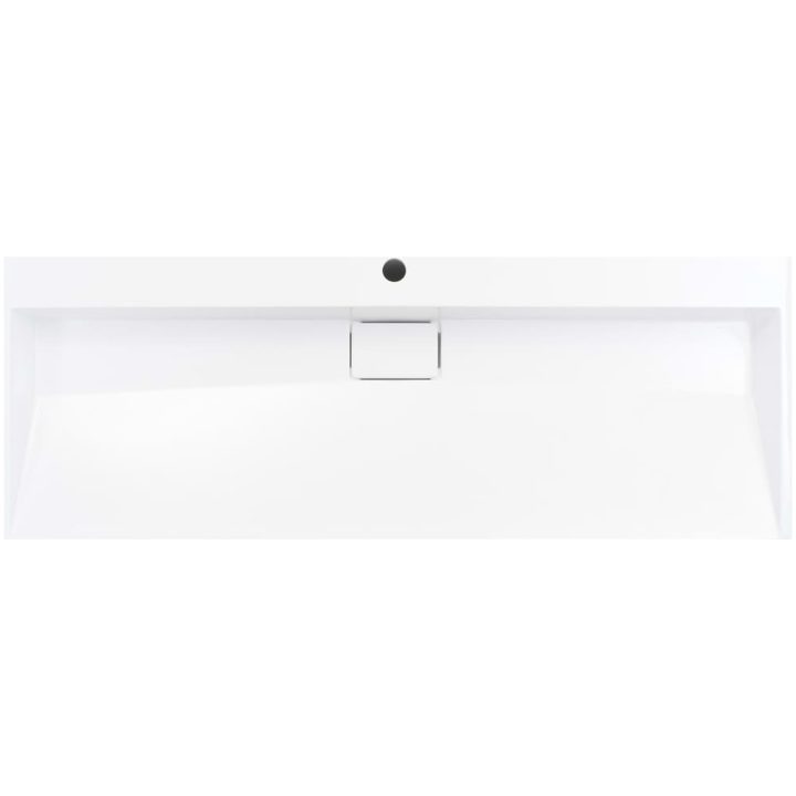 Handfat 120x46x11 cm mineralgjuten vit vidaXL 120 x 46 x 11 cm (1 hål) – bild 4