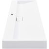 Handfat 120x46x11 cm mineralgjuten vit vidaXL 120 x 46 x 11 cm (1 hål) – miniatyr 5