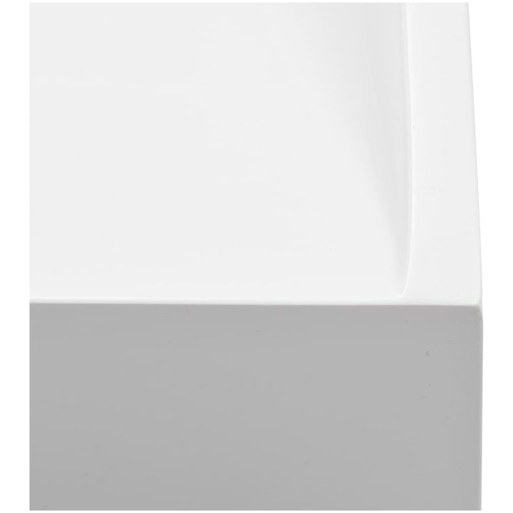 Handfat 120x46x11 cm mineralgjuten vit vidaXL 120 x 46 x 11 cm (1 hål) – bild 6
